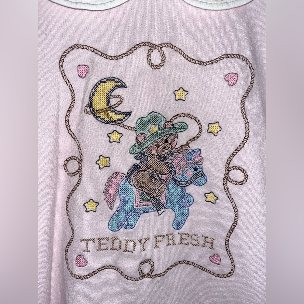 Teddy Fresh Pink and White Sweatshirt - Picture 2 of 4